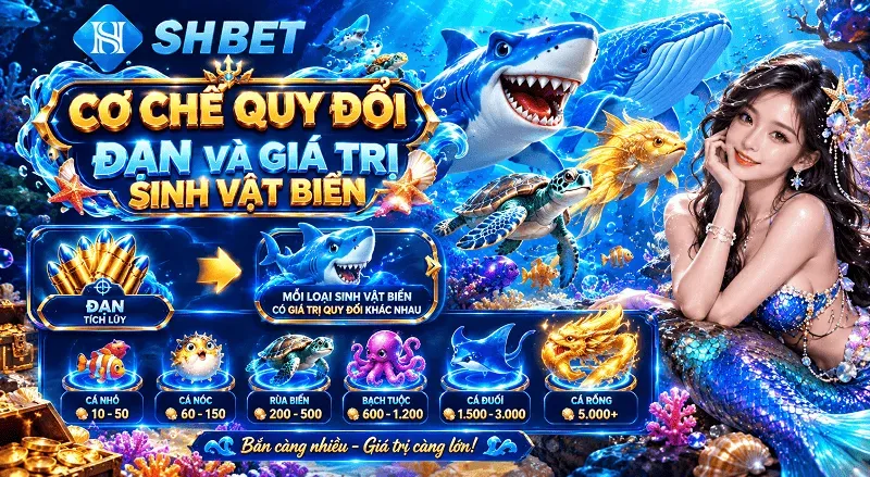 Cơ chế quy đổi đạn và giá trị sinh vật biển