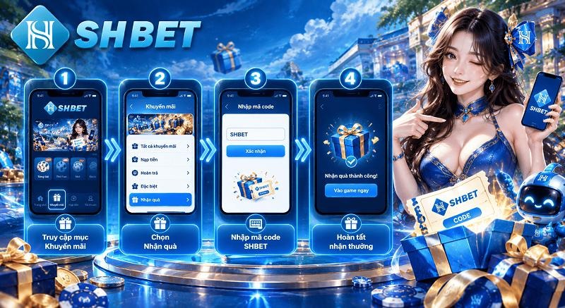 Hướng dẫn các bước nhận quà shbet và nhập mã code shbet Hướng dẫn các bước nhận quà shbet và nhập mã code shbet