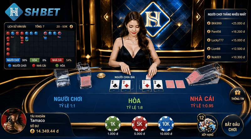game bài shbet trực tuyến